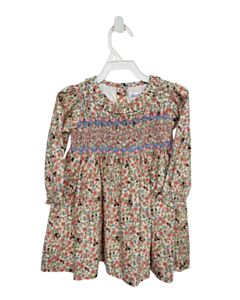 RACHEL RILEY PINK FLORAL SMOCKED DRESS