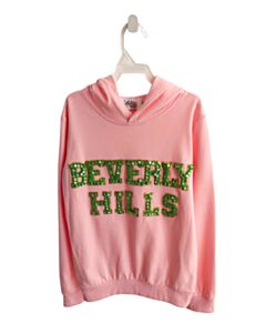 LOLA + THE BOYS PINK SEQUINED PULLOVER