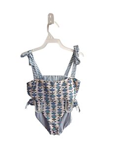 NO TAG BLUE FLORAL 2-PIECE SWIMSUIT