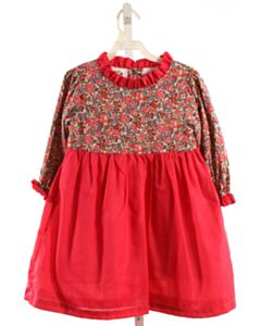 THE OAKS APPAREL HOT PINK FLORAL DRESS