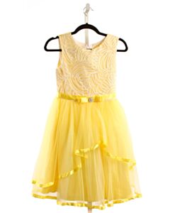 SUNNY FASHION  YELLOW TULLE   PARTY DRESS
