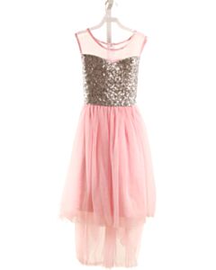 SUNNY FASHION  PINK TULLE   PARTY DRESS WITH SEQUINS