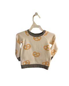 MONICA + ANDY ORANGE PRINT PULLOVER