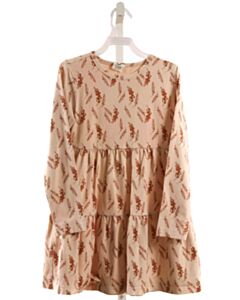MUSLI  BROWN  FLORAL  KNIT DRESS