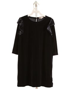 CREWCUTS  NAVY VELVET   PARTY DRESS WITH RUFFLE