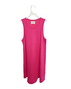 SOL ANGELES HOT PINK STRIPED KNIT DRESS