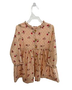 PINK CHICKEN PINK SWISS DOT FLORAL DRESS