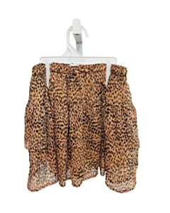 ZARA  BROWN   PRINTED DESIGN SKIRT