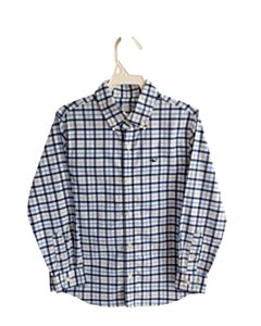 VINEYARD VINES BLUE PLAID DRESS SHIRT