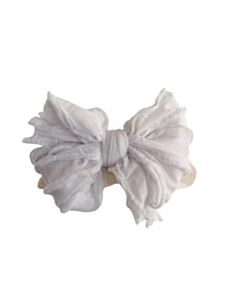 NO TAG  WHITE    HEADBAND  WITH BOW
