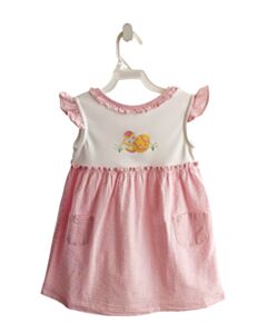 LITTLE ENGLISH  PINK  GINGHAM  DRESS WITH RUFFLE