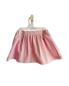 ALICE KATHLEEN PINK SEERSUCKER GINGHAM SKORT