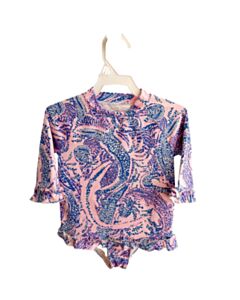 LILLY PULITZER  PINK   PRINTED DESIGN 2-PIECE SWIMSUIT