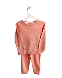 BISBY BY LITTLE ENGLISH  PINK SWISS DOT   2-PIECE OUTFIT