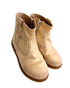 ELEPHANTITO GOLD BOOTS *THIS ITEM IS GENTLY USED WITH MINOR SIGNS OF WEAR (MINOR STAINING) *EUC SIZE TODDLER 11