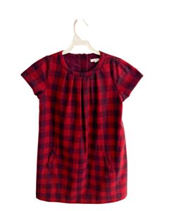 JACADI RED PLAID DRESS