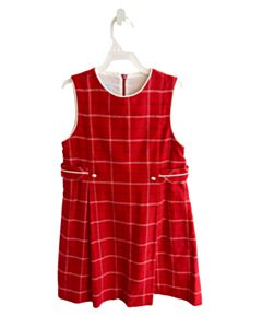 BELLA BLISS  RED  PLAID  DRESS