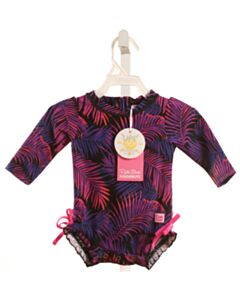 RUFFLE BUTTS  PURPLE  1-PIECE SWIMSUIT