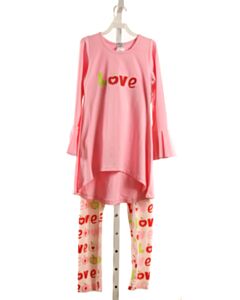 BELLA MIA KIDS  PINK   PRINTED DESIGN 2-PIECE OUTFIT