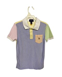 POLO BY RALPH LAUREN  BLUE  STRIPED  DRESS SHIRT