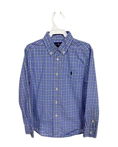 RALPH LAUREN  BLUE  PLAID  DRESS SHIRT
