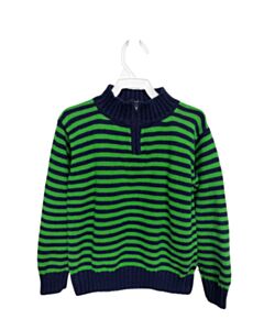 BELLA BLISS  GREEN  STRIPED  PULLOVER