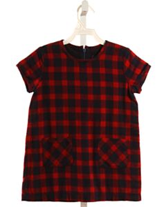 TOOBY DOO RED FLANNEL PLAID DRESS