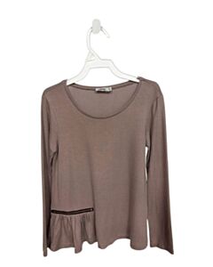 JUNIOR GAULTIER BROWN KNIT LS SHIRT