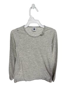 PETIT BATEAU  GRAY    KNIT LS SHIRT