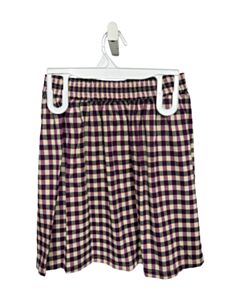 CATIMINI  PURPLE  GINGHAM  SKIRT