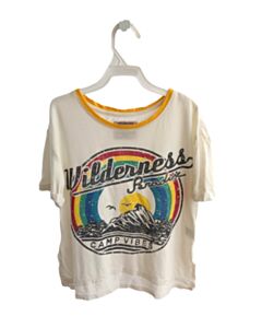 CRUMBS CREAM PRINTED DESIGN KNIT SS SHIRT