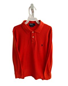 POLO BY RALPH LAUREN ORANGE KNIT LS SHIRT