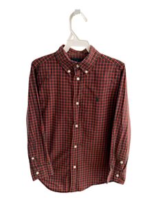 RALPH LAUREN RED PLAID DRESS SHIRT