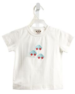 THE OAKS APPAREL  WHITE KNIT  SHIRT-SS