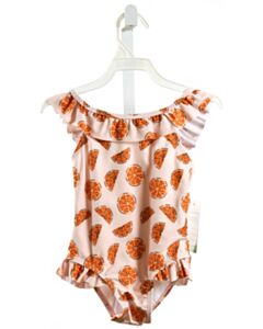 THE OAKS APPAREL  ORANGE  PRINTED DESIGN 1-PIECE SWIMSUIT