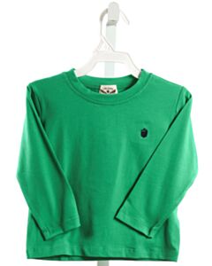 THE OAKS APPAREL  GREEN  KNIT LS SHIRT