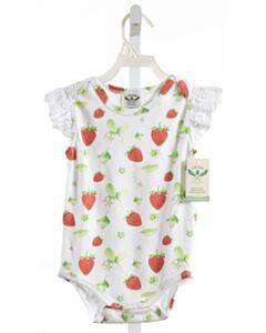 THE OAKS APPAREL  WHITE  KNIT BUBBLE WITH EYELET TRIM