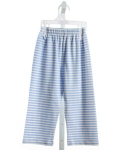 THE OAKS APPAREL  BLUE KNIT STRIPED  PANTS