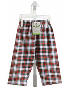 THE OAKS APPAREL  RED  PLAID  PANTS