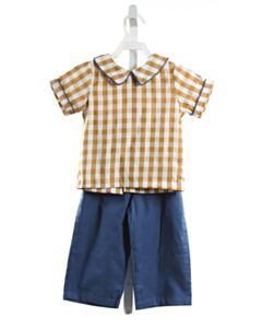 THE OAKS APPAREL  BROWN  GINGHAM  2-PIECE OUTFIT