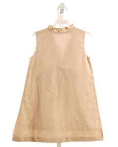 THE OAKS APPAREL KHAKI DRESS WITH RUFFLE