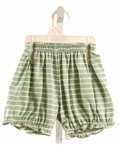 THE OAKS APPAREL   GREEN KNIT STRIPED  BLOOMERS