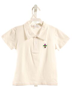 THE OAKS APPAREL   WHITE    KNIT SS SHIRT