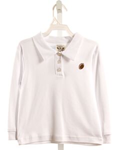 THE OAKS APPAREL   WHITE    KNIT LS SHIRT