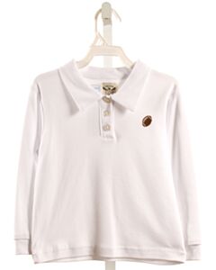 THE OAKS APPAREL   WHITE    KNIT LS SHIRT