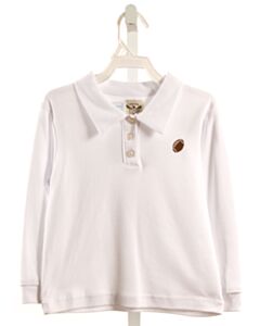 THE OAKS APPAREL   WHITE    KNIT LS SHIRT