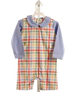 THE OAKS APPAREL   BLUE  PLAID  LONGALL