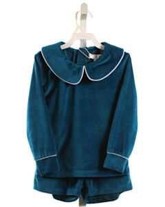THE OAKS APPAREL   BLUE VELVET   2-PIECE DRESSY OUTFIT