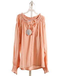 PLEAT.  PINK   SMOCKED DRESS SHIRT