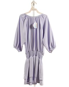 PLEAT.  LT BLUE   SMOCKED DRESS